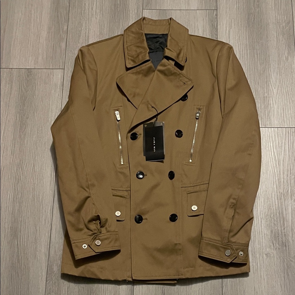 Zara Men’s Double Breasted Jacket Size M